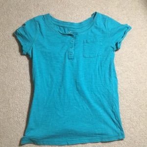 Teal t-shirt w/ pocket
